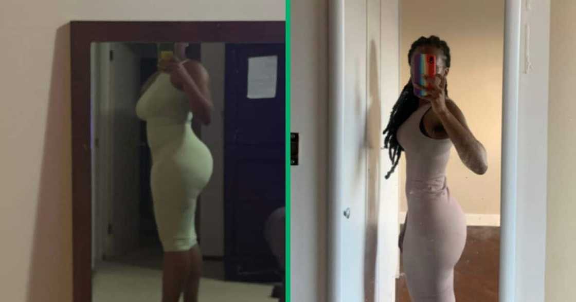 A young woman is sharing her remarkable weight loss journey with TikTok followers. A young woman is sharing her remarkable weight loss journey with TikTok followers.