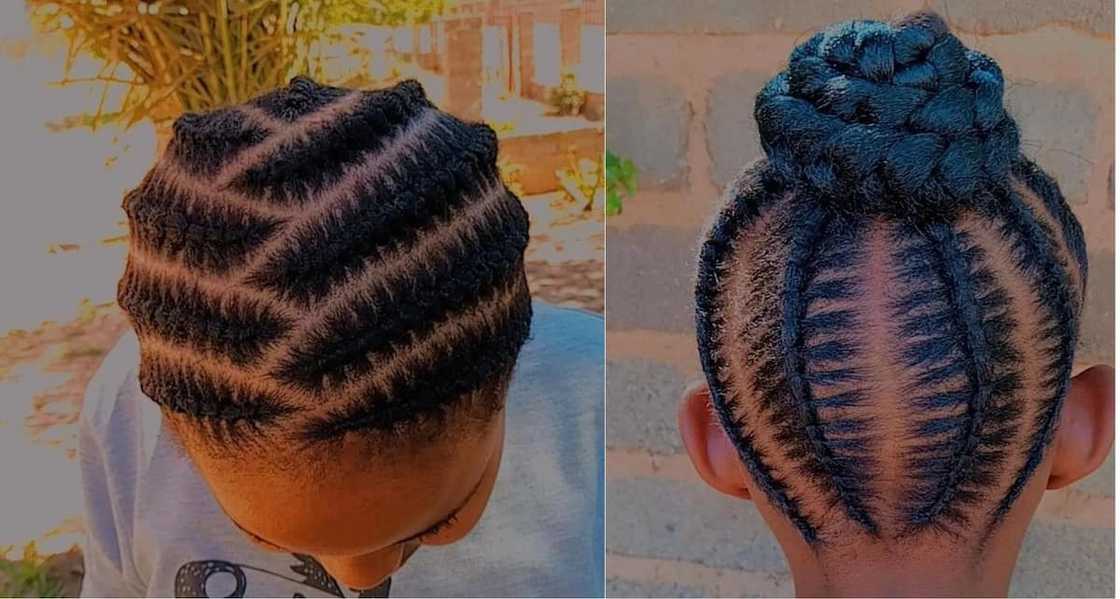 Zigzag cornrow Zigzag cornrow