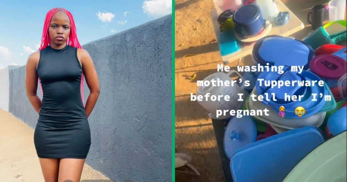 Woman washes mom's Tupperware before telling her she's pregnant Woman washes mom's Tupperware before telling her she's pregnant