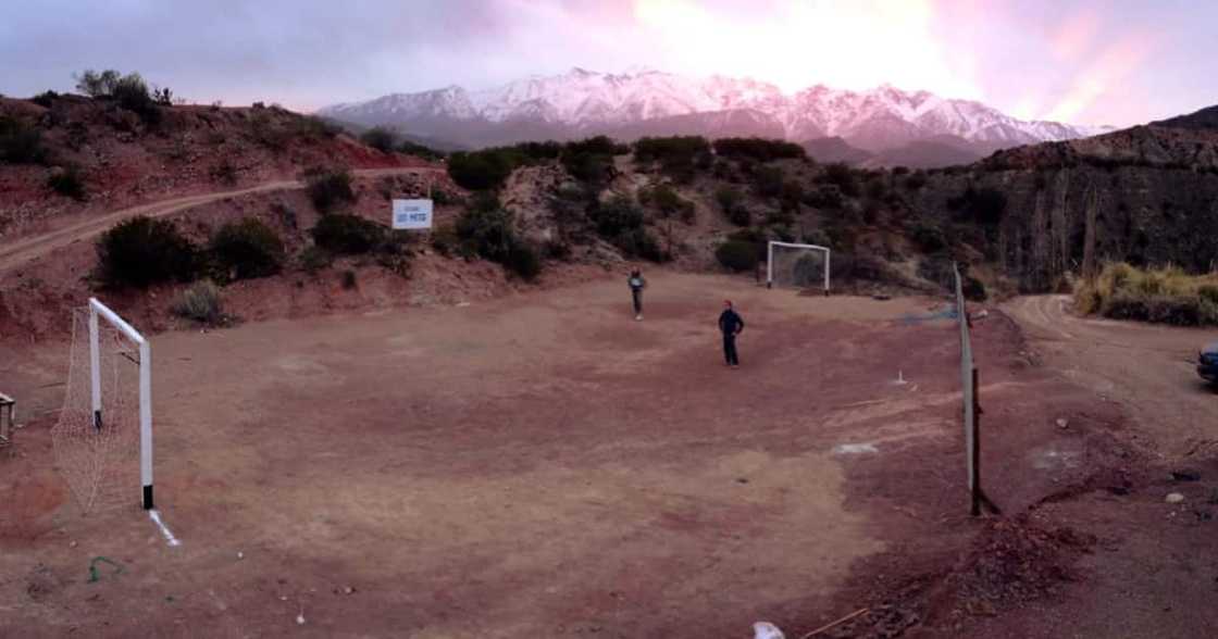 Estadio Leo Messi constructed by an Argentine man. Photo: @Macaguardiola1.