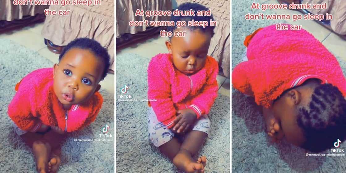 Little baby girl fighting sleep in TikTok video Little baby girl fighting sleep in TikTok video