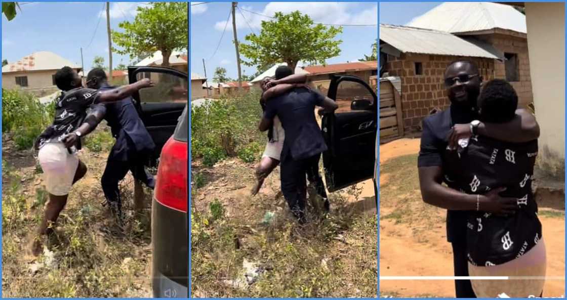 Ghanaian man and sister reunite