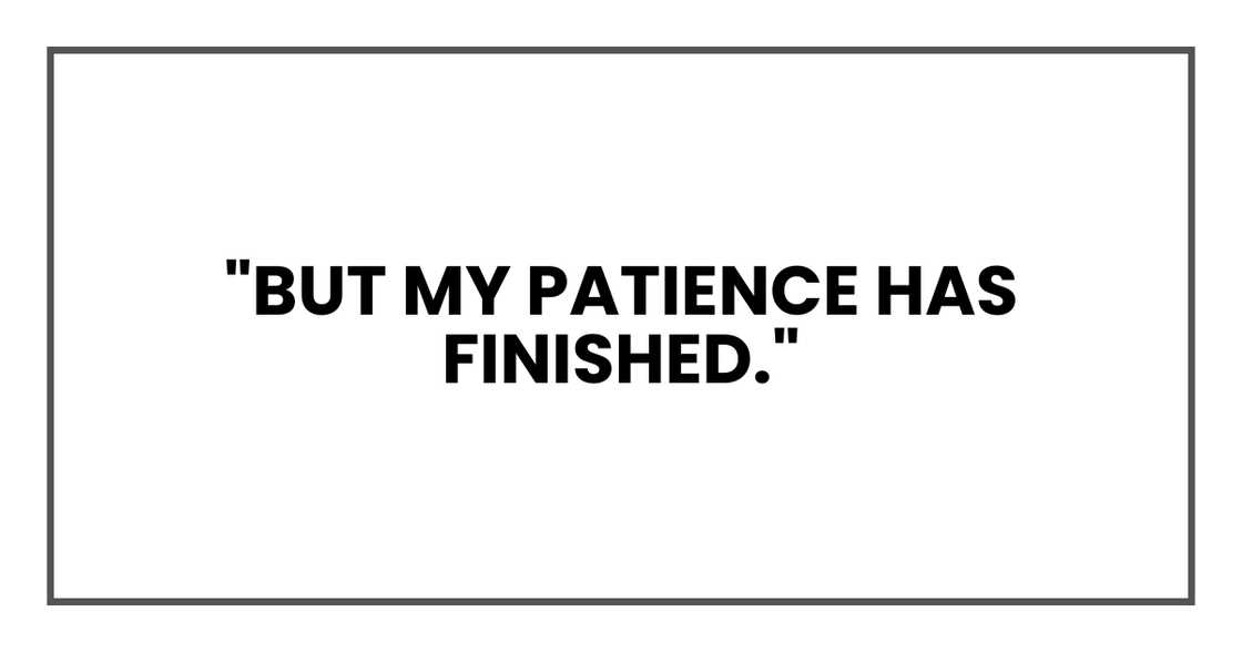 Final patience