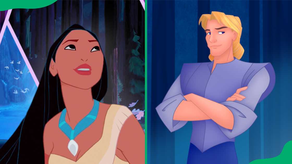 Pocahontas and John Smith