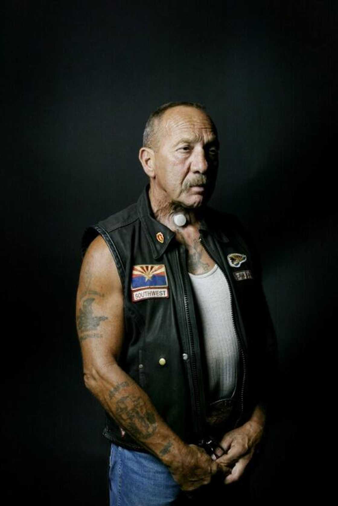A 2003 portrait of Sonny Barger -- he spent a decade in jail for gun and weapons charges, and a conviction for conspiracy to kill rival gang members A 2003 portrait of Sonny Barger -- he spent a decade in jail for gun and weapons charges, and a conviction for conspiracy to kill rival gang members