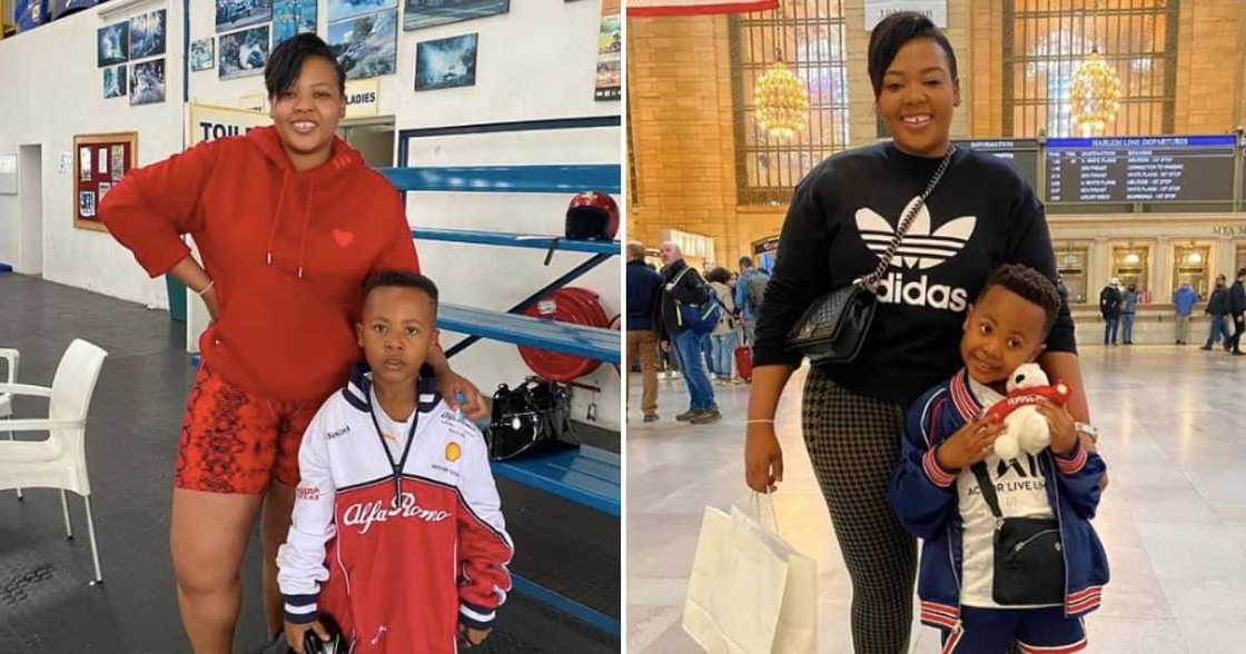 5 times Anele Mdoda's son Alakhe met celebs