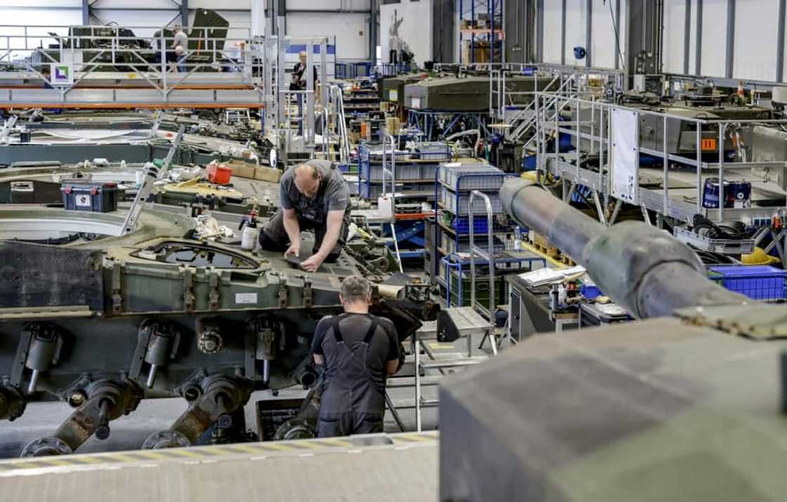 German weapons maker Rheinmetall reported record sales of 7.2 billion euros last year, and is aiming to top 10 billion in 2024 German weapons maker Rheinmetall reported record sales of 7.2 billion euros last year, and is aiming to top 10 billion in 2024
