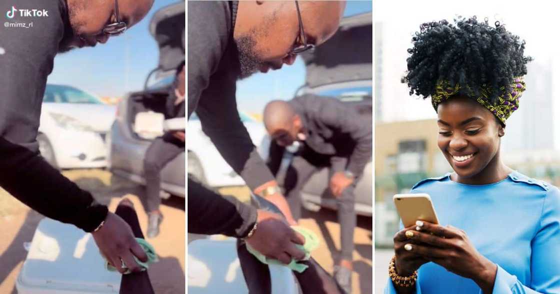 Love, Relationships, SA, Lady, Appreciates Bae, Video, Wipes Her Feet, Funeral, Mzansi Love, Relationships, SA, Lady, Appreciates Bae, Video, Wipes Her Feet, Funeral, Mzansi