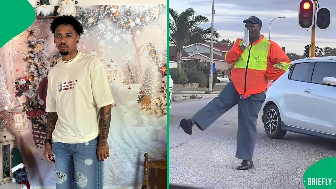 The man showed off different types of moves, including the ballet