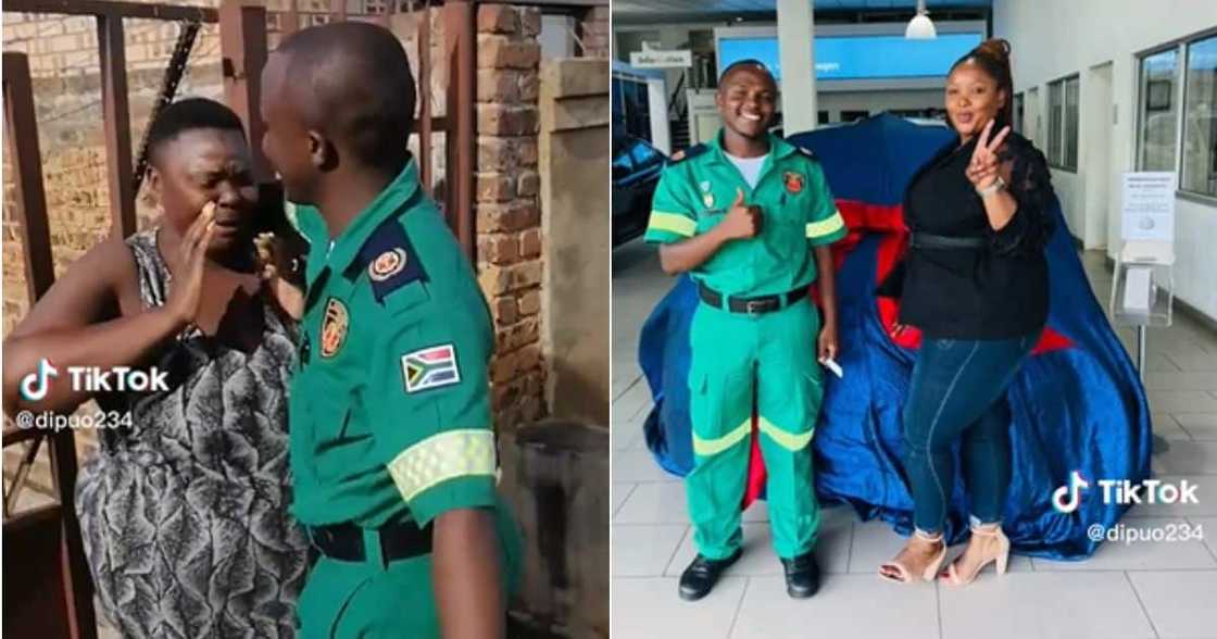 A South African paramedic buys car A South African paramedic buys car