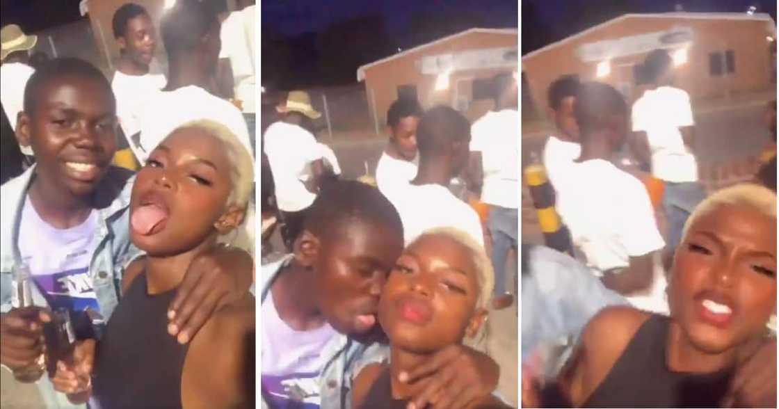 Most peeps said that the stunner's tongue being out might have invited the advance. Most peeps said that the stunner's tongue being out might have invited the advance.