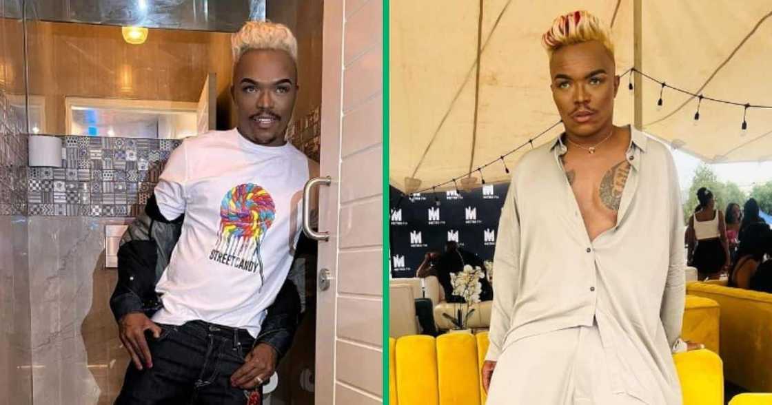 Somizi Mhlongo celebrates liquor store Somizi Mhlongo celebrates liquor store