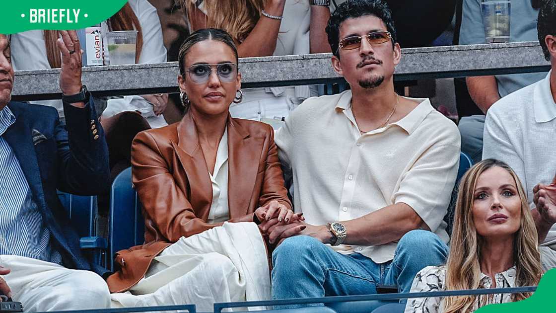 Jessica Alba and Danny Ramirez during the 2025 US Open Tennis Championships at the USTA Billie Jean King National Tennis Centre Jessica Alba and Danny Ramirez during the 2025 US Open Tennis Championships at the USTA Billie Jean King National Tennis Centre