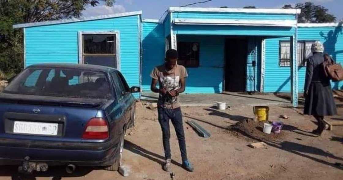 Man, Builds, Shacks, Inspires, Mzansi