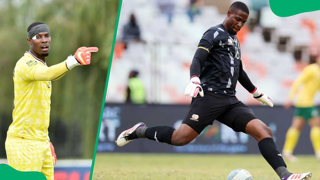 Thakasani Mbanjwa is a goalkeeper for Siwelele FC