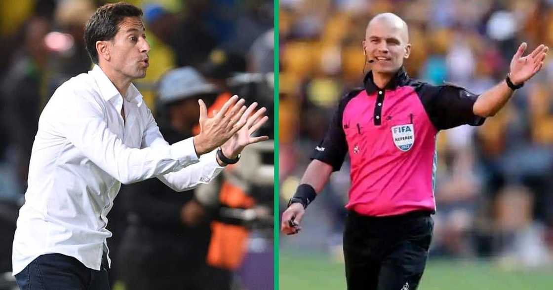 Former referee Ace Ncobo says AmaZulu coach Pablo Franco Martin was wrong to criticise the referee. Former referee Ace Ncobo says AmaZulu coach Pablo Franco Martin was wrong to criticise the referee.