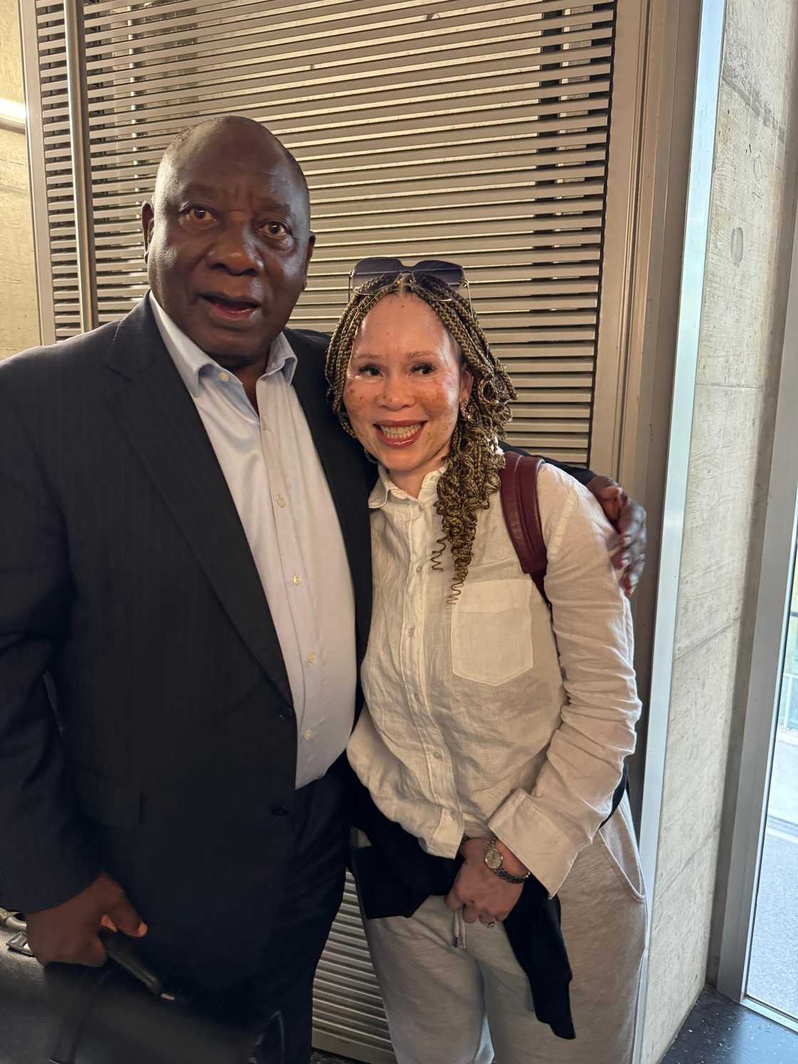 President Cyril Ramaphosa hailed Leleti Khumalo. President Cyril Ramaphosa hailed Leleti Khumalo.