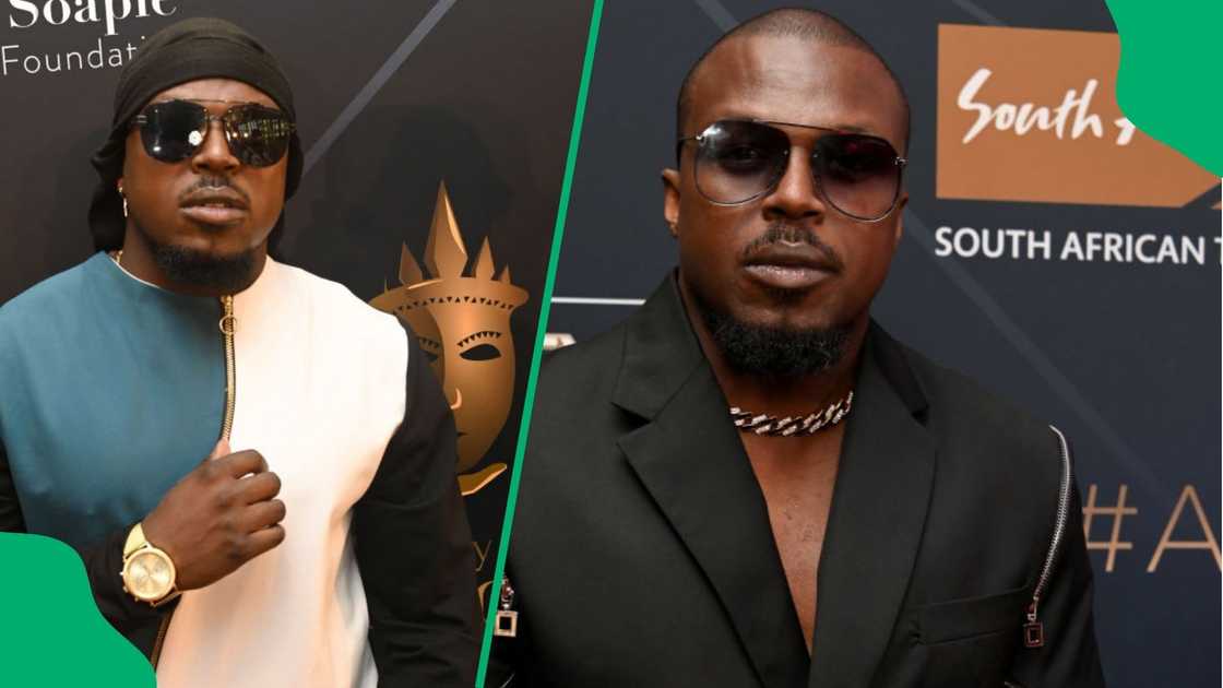 Nicholas Nkuna shows off his singing voice. Nicholas Nkuna shows off his singing voice.