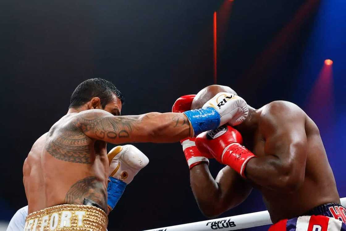 Evander Holyfield and Vitor Evander Holyfield and Vitor