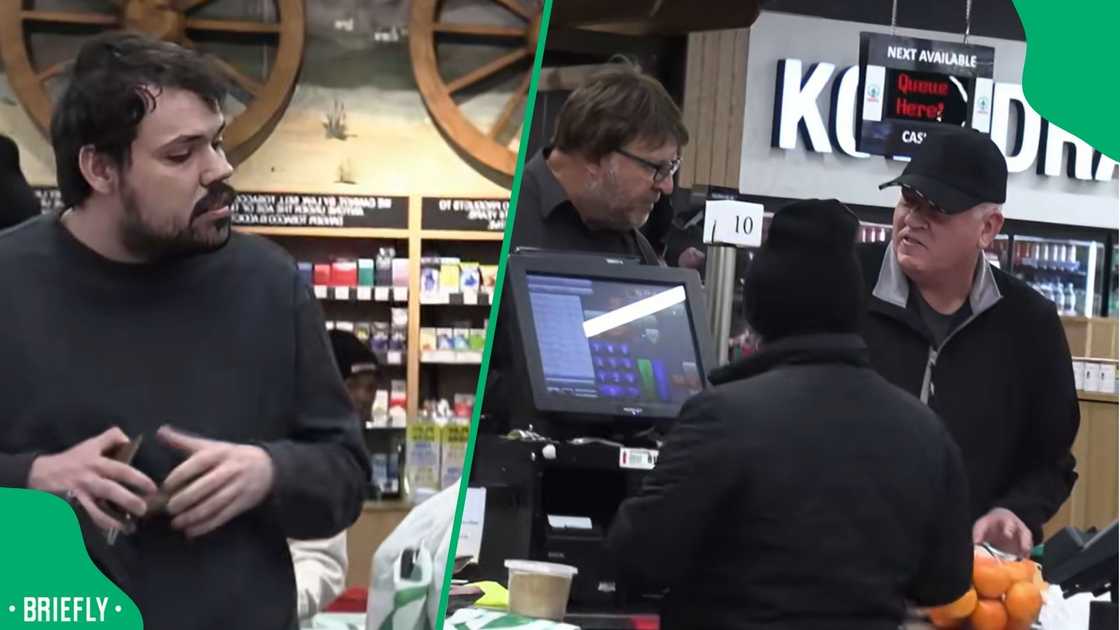 A hidden camera prank clip. A hidden camera prank clip.