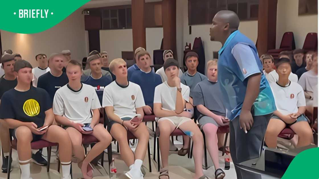 Man teaches Zulu traditional choral singing Man teaches Zulu traditional choral singing