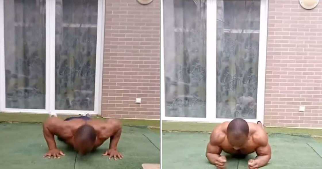Strong man shares new fitness challenge: "No one will accept this in SA." Strong man shares new fitness challenge: "No one will accept this in SA."