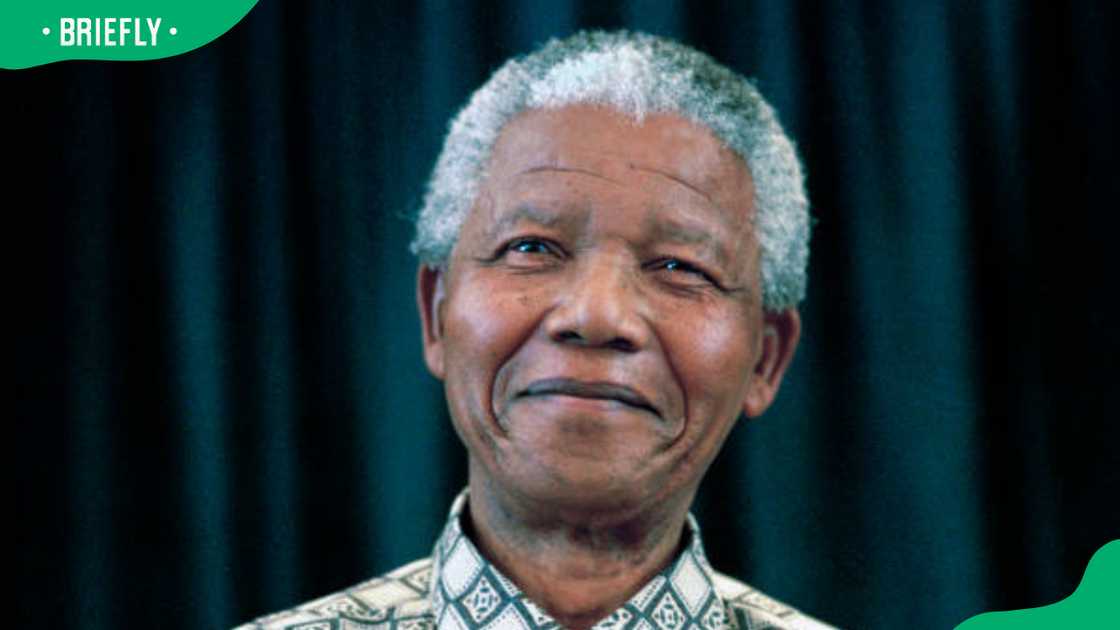 Nelson Mandela at his residence Nelson Mandela at his residence