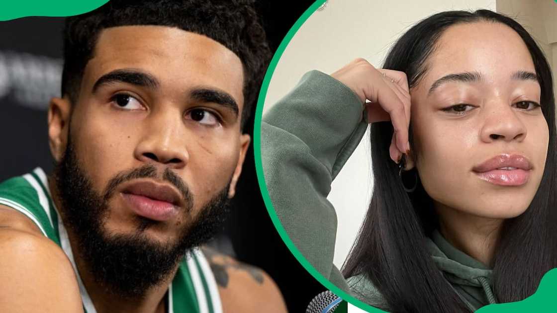 Jayson Tatum (L) and Ella Mai (R) Jayson Tatum (L) and Ella Mai (R)