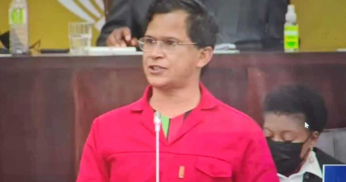 Controversial, EFF, MP, smoking, during parliament proceedings, joint or vape, DA, ANC, Nazier Paulsen Controversial, EFF, MP, smoking, during parliament proceedings, joint or vape, DA, ANC, Nazier Paulsen