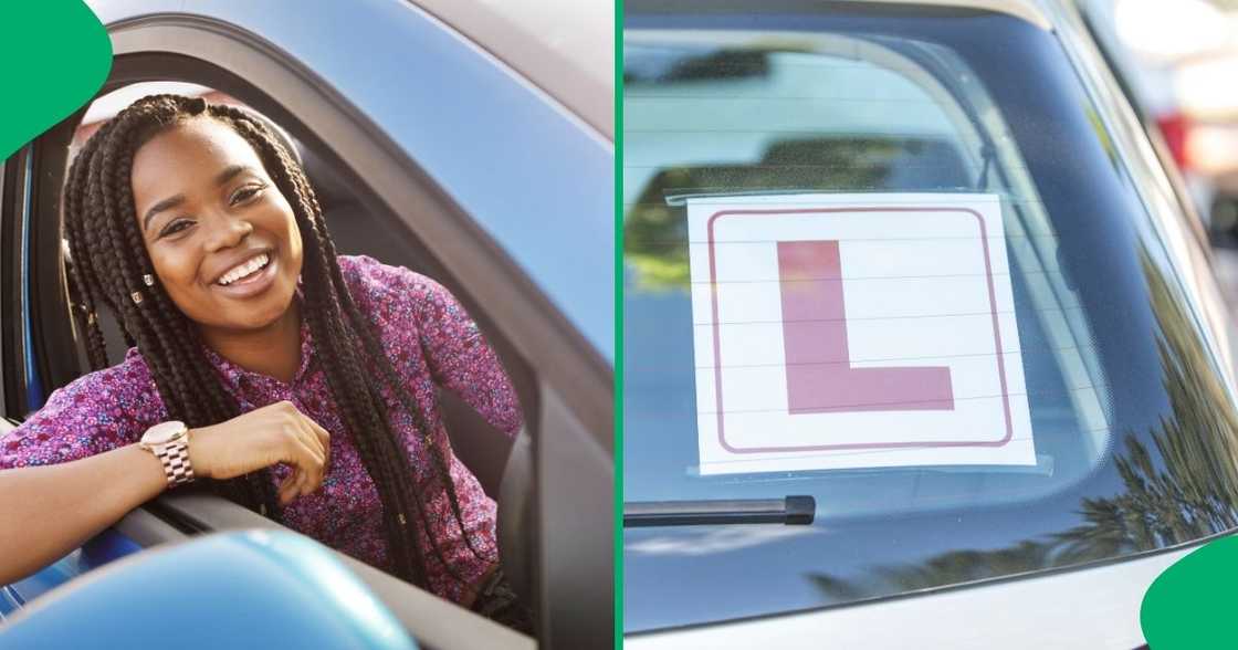 A young lady hilariously made mistakes while learning to drive a manual car.