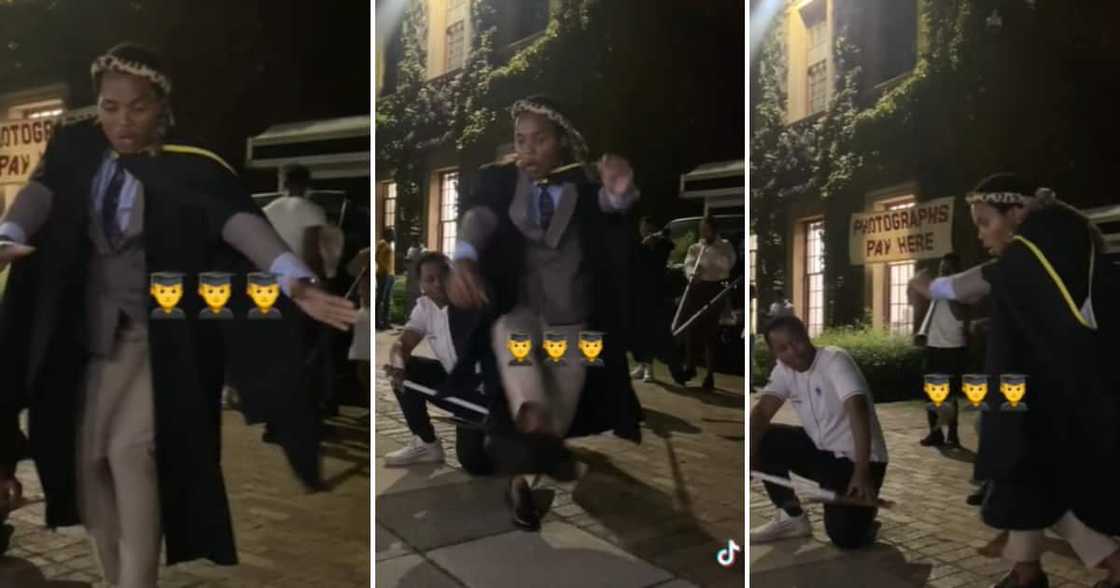 UCT graduate by the name of Nduduzo Mtungwa dancing