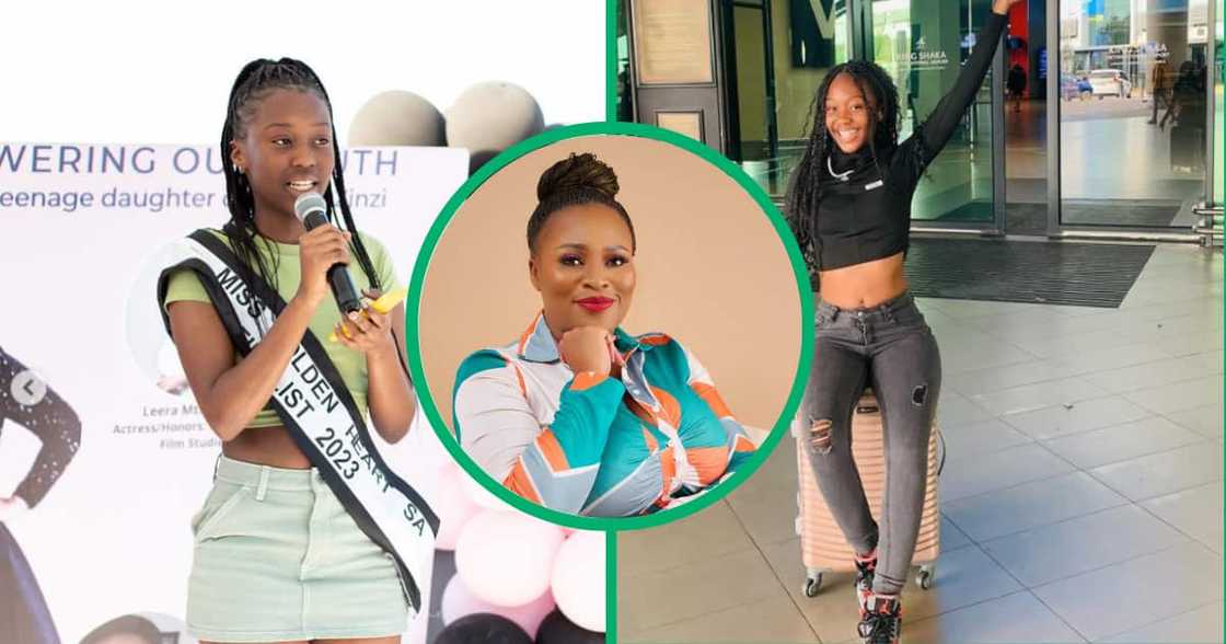 ‘Gomora' Actress Zinzi Nsele shared her daughter Emuhle's pictures on her 14th birthday