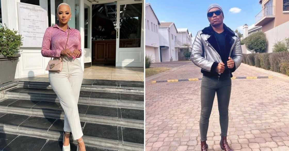 Mihlali Ndamase and Somizi Mhlongo Mihlali Ndamase and Somizi Mhlongo