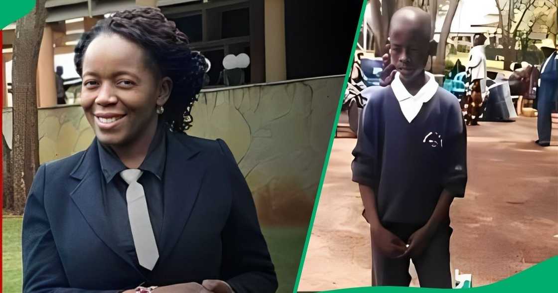 Levis Otieno attended Kanga High School with an empty box, thanking a lady for opening doors for him. Levis Otieno attended Kanga High School with an empty box, thanking a lady for opening doors for him.