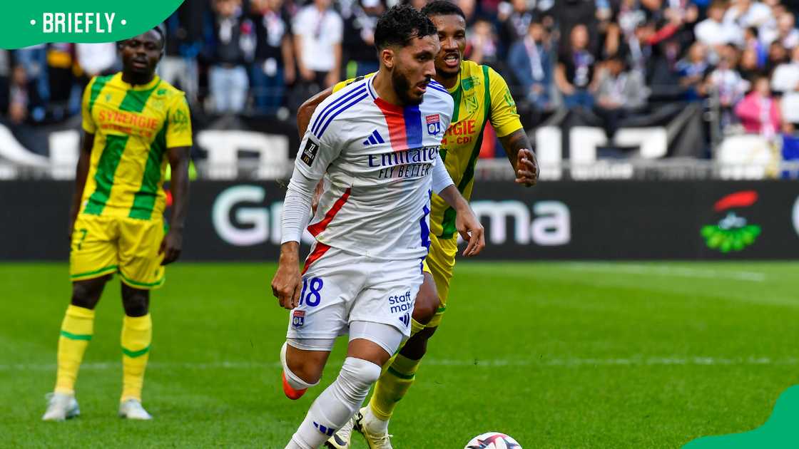 Rayan Cherki of Olympique Lyon at Groupama Stadium