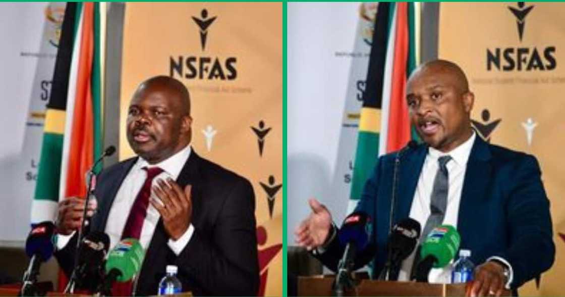 The NSFAS Board of Director Ernest Khoza and axed NSFAS CEO Andile Nongogo. The NSFAS Board of Director Ernest Khoza and axed NSFAS CEO Andile Nongogo.