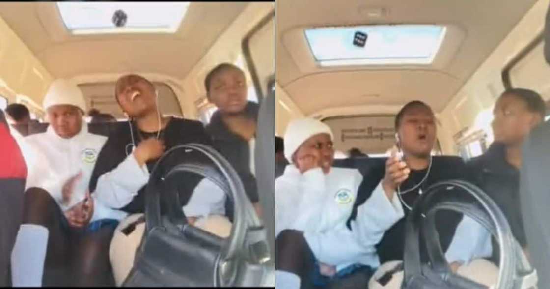 TikTok video of woman singing Alicia Keys song in taxi as prank