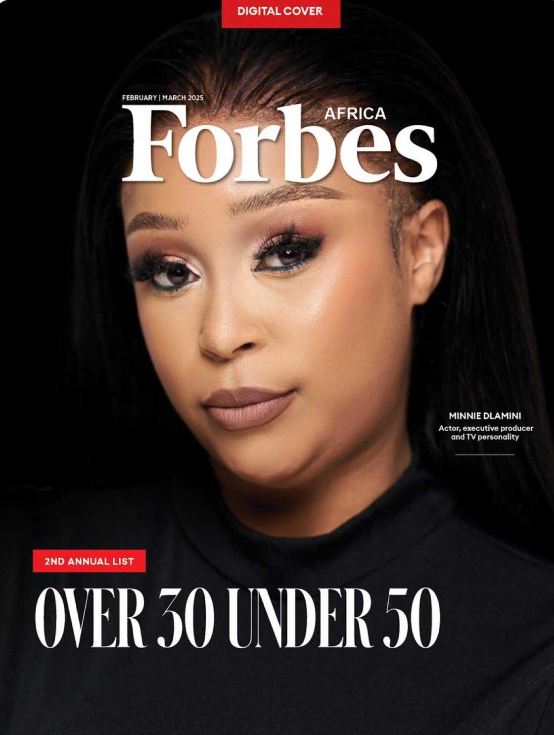 Minnie Dlamini graces Forbes Africa cover