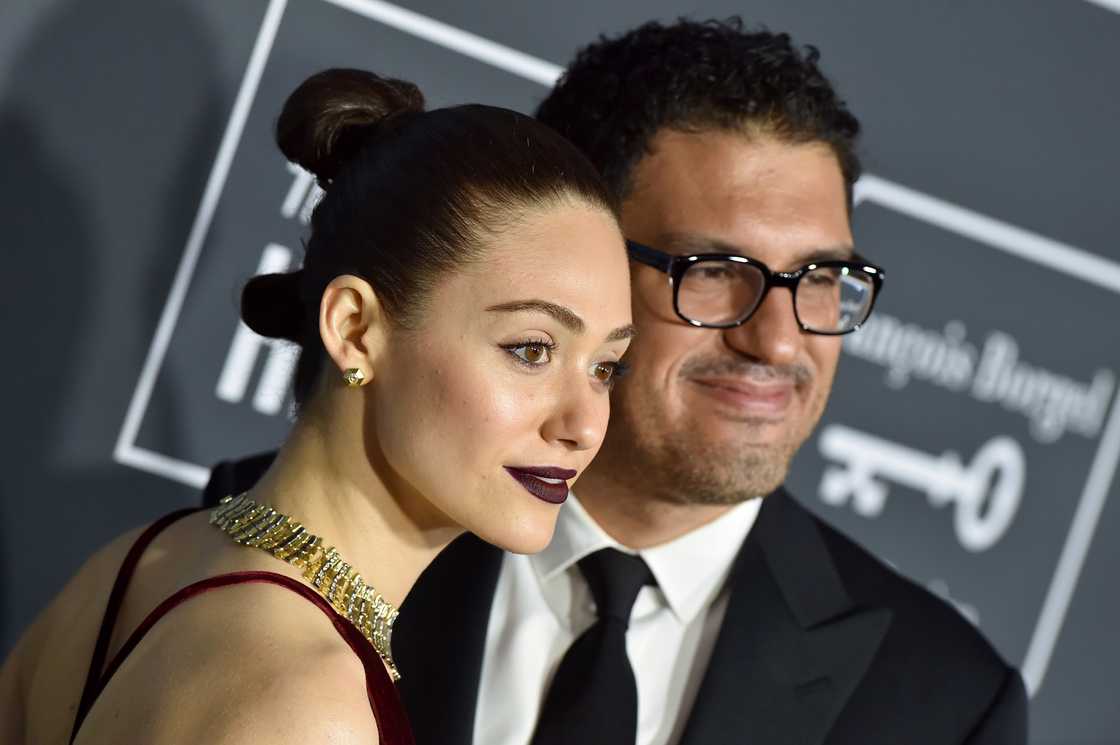 Emmy and Sam Esmail at the Critics' Choice Awards