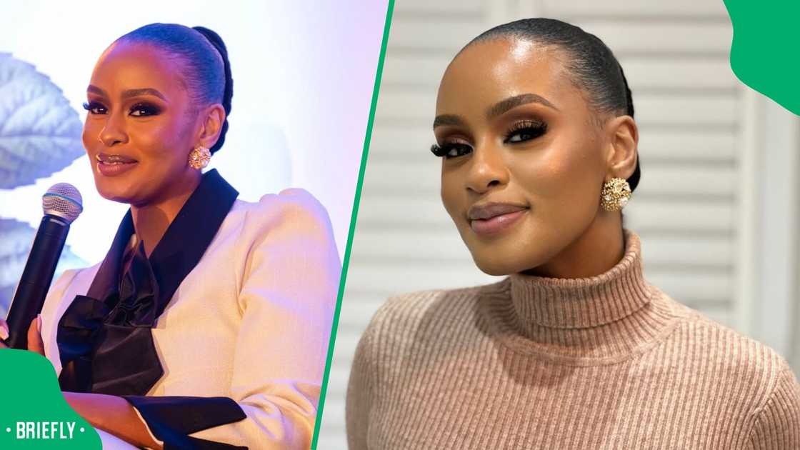 Thobeka Majozi stuns with face card