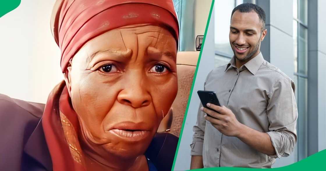 An elderly woman reacted hilariously to a cockroach filter prank. An elderly woman reacted hilariously to a cockroach filter prank.