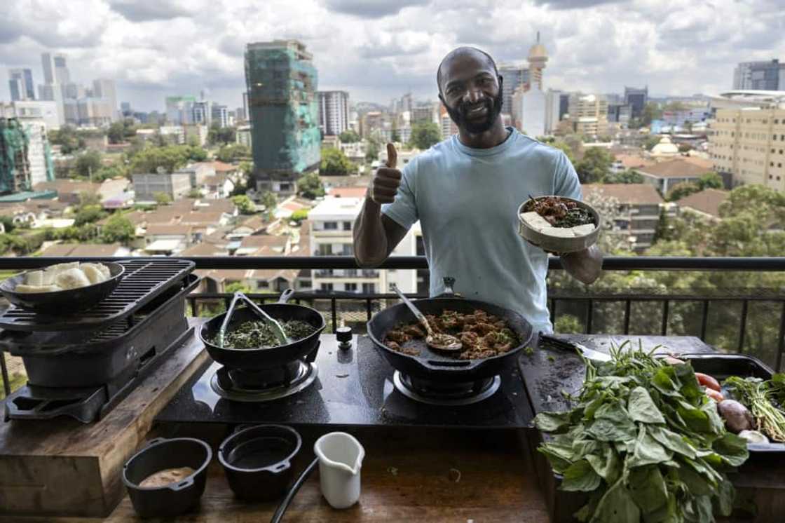 Dennis Ombachi's Nairobi balcony has become famous though his snappy cooking videos