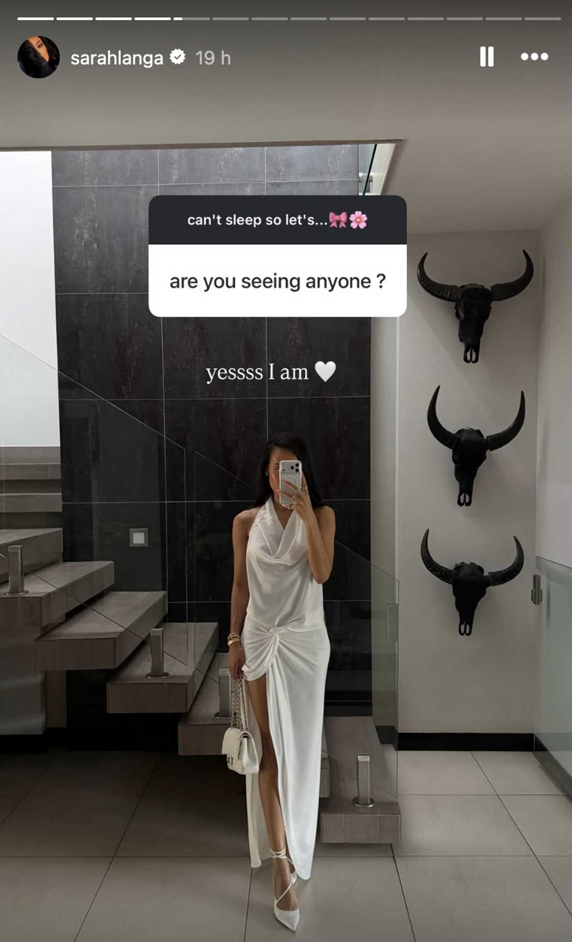 Sarah Langa was asked if she's in a relationship Sarah Langa was asked if she's in a relationship