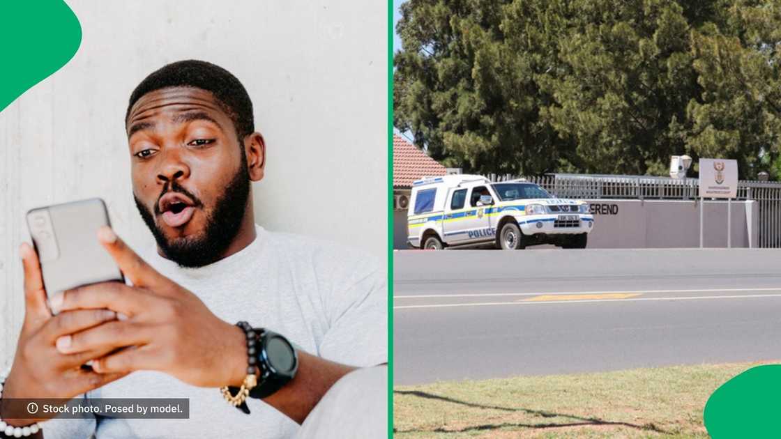 A South African police car crashed into a house in a TikTok video.