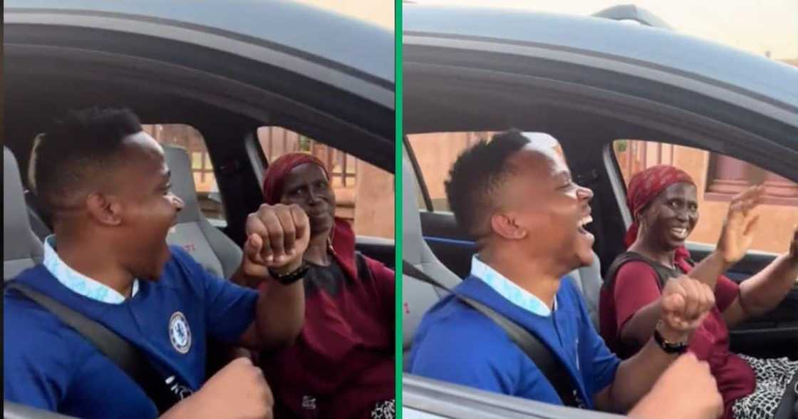 A gogo and her grandson danced in his VW Golf 8 GTI in a TikTok video A gogo and her grandson danced in his VW Golf 8 GTI in a TikTok video