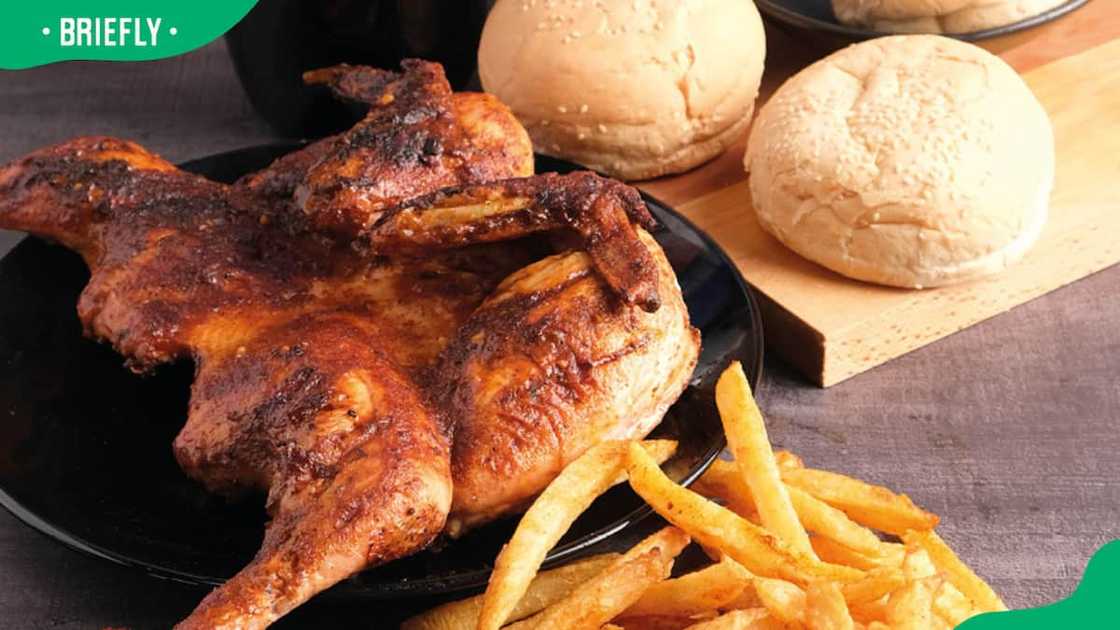 Honchos chicken, buns and fries Honchos chicken, buns and fries