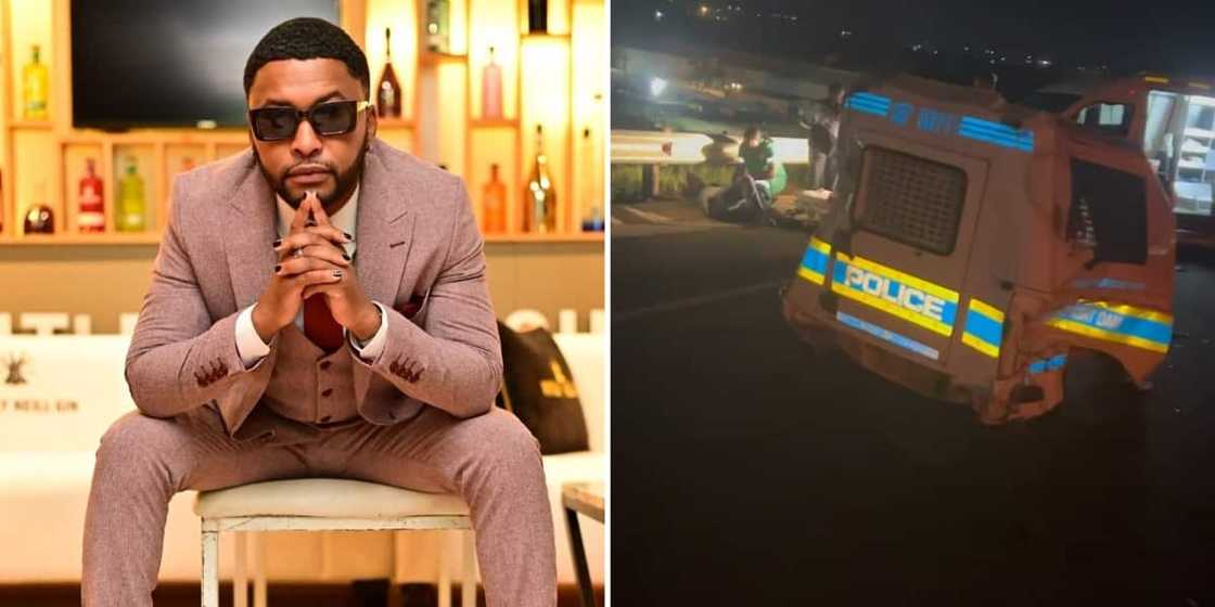 Vusi Nova survived a horrific car crash in Harties Vusi Nova survived a horrific car crash in Harties