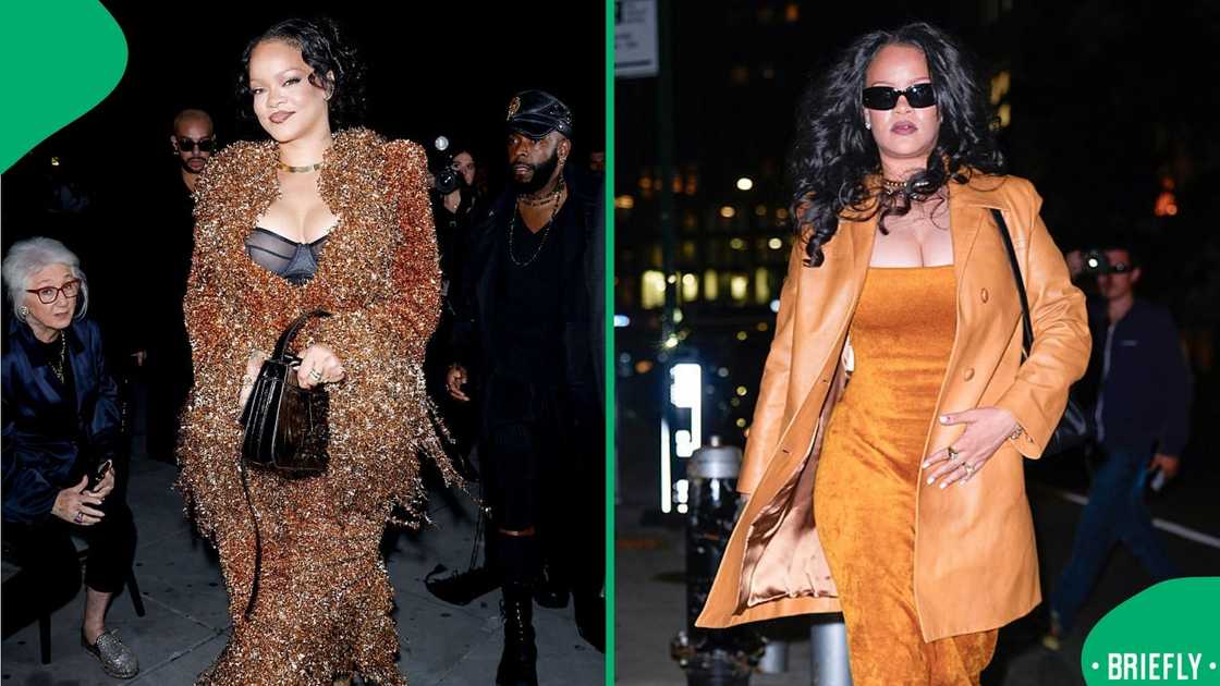 The toddler was seen wearing one of her famous mum’s wigs, playing with a Louis Vuitton handbag and getting a peek at Rihanna’s Fenty Beauty routine The toddler was seen wearing one of her famous mum’s wigs, playing with a Louis Vuitton handbag and getting a peek at Rihanna’s Fenty Beauty routine