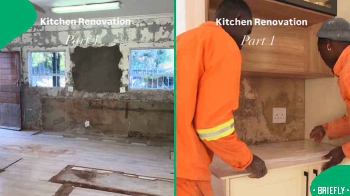 A kitchen makeover showed how a stripped-down space turned into a stylish and modern design