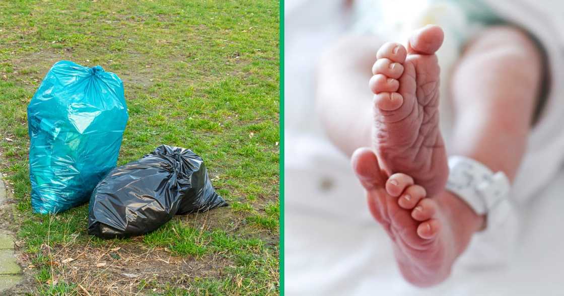 A newborn baby was found alive after being dumped in a plastic bag at an Mpumalanga soccer field